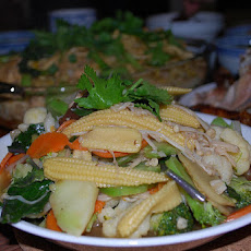 Sweet and Sour Broccoli and Baby Corn