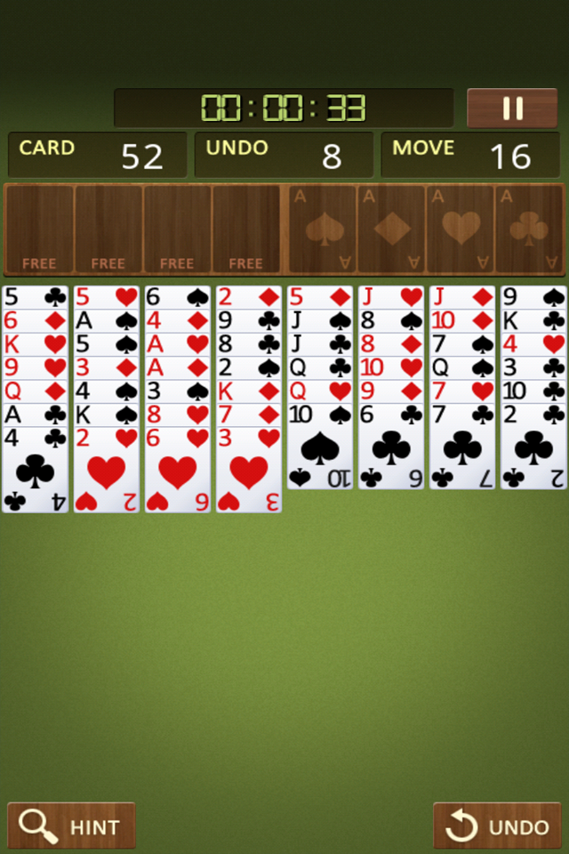 Android application Freecell King screenshort