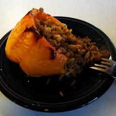 Spicy Asian Stuffed Peppers w/ Sweet Soy Glaze