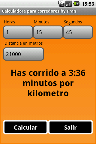 【免費體育競技App】Calculadora para corredores-APP點子