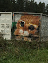 Граффити Кот С Грустными Глазами 