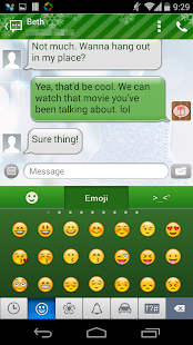 How to download Handcent 6 Skin Winter Green patch 7.0 apk for bluestacks