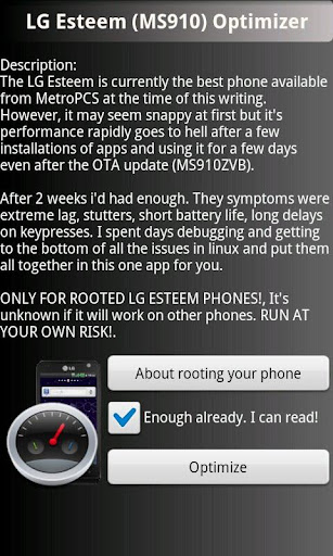 LG Esteem Optimizer **ROOT**