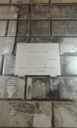 Targa Commemorativa Nino Giancane