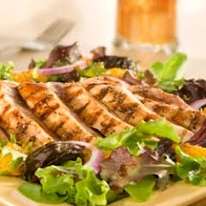 Balsamic Chicken, Tangerines, Dried Plums & Baby Greens