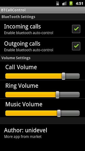 Bluetooth Call Control
