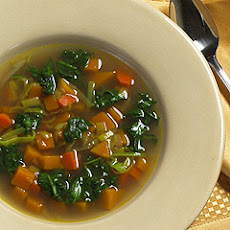 Butternut Squash Soup With Spinach