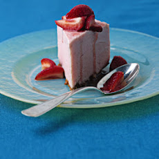Rhubarb Frozen Yogurt Torte