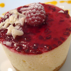 White Chocolate Raspberry Cheesecake