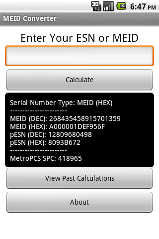 MEID Converter