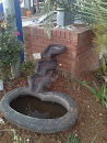 Water Feature at Filling Station
