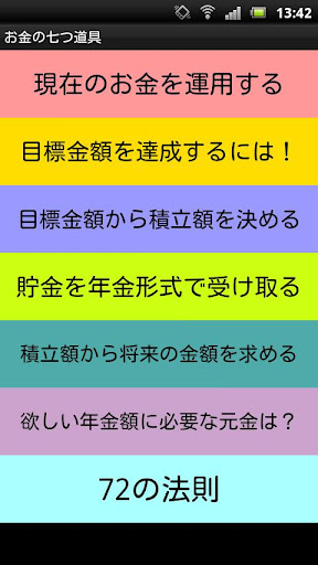 お金の七つ道具