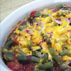 Scalloped Green Beans and Tomatoes