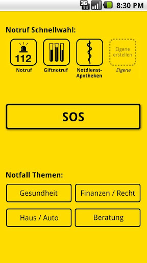 【免費書籍App】Gelbe Seiten Notfall-App-APP點子