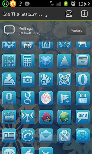 Ice Theme - GO Launcher EX