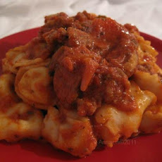 Three-Cheese Tortellini With Creamy Italian Sausage Marinara