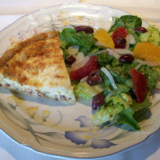 Orange Suprème and French Olive Salad with Sherry Vinaigrette