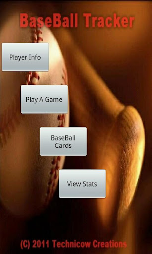Base Ball Tracker Cards