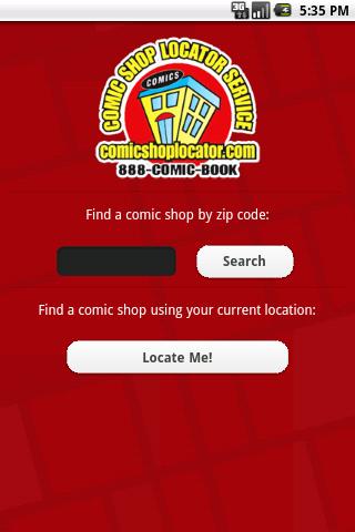 Comic Shop Locator