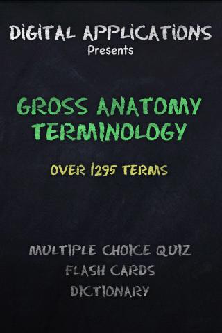 1295+ GROSS ANATOMY Terms Quiz