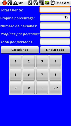 Spanish Easy Tip Calculator