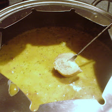Sharp Cheddar and Beer Fondue