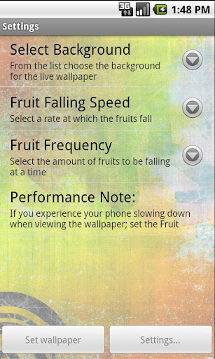 【免費個人化App】Falling Fruit Live Wallpaper-APP點子