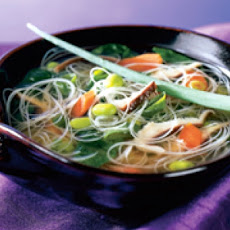 Miso Noodle Soup With Edamame