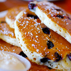 Blueberry Buttermilk Oatmeal Pancakes