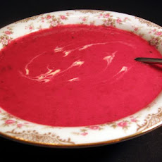Roasted Beet and Potato Soup