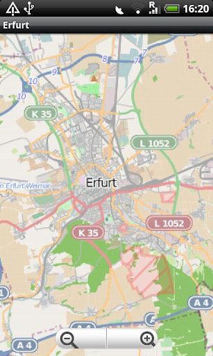 Erfurt Street Map