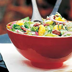Tossed Green Salad With Crispy Cayenne Nuts