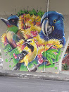 Mural Aves exóticas