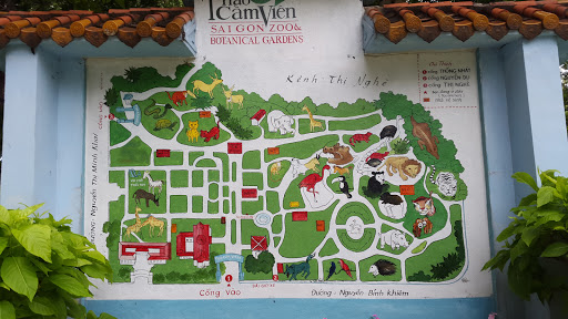 The Zoo Map Wall Painting 