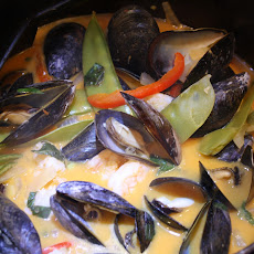 Red Curried Mussels