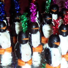 Cream Cheese Penguins
