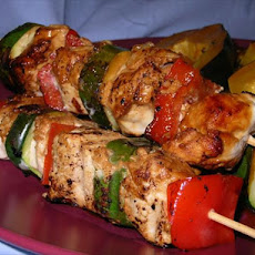 Sour Cream-Dijon Marinated Chicken Kabobs