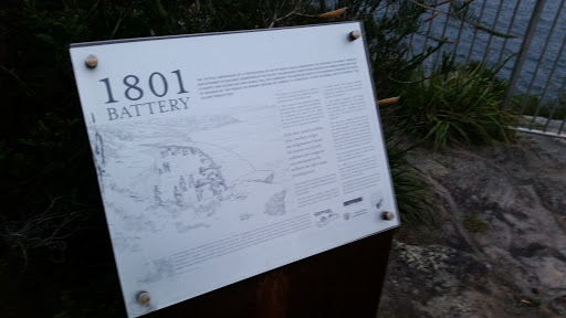 1801 Battery Historic Sign