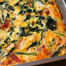 Red Russian Kale and Red Onion Savory Breakfast Squares
