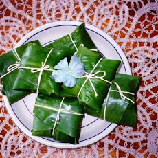 Conkies: Cornmeal and Raisin Pudding in Banana Leaves