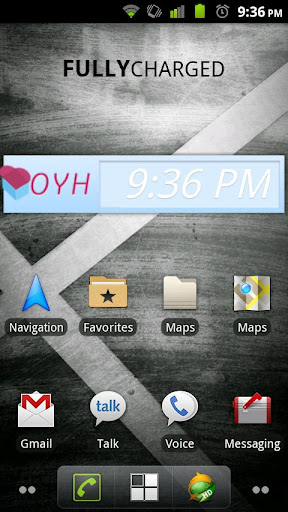 Open Your Heart Clock Widget