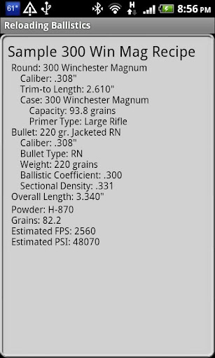 【免費運動App】300 Win Magnum Ballistics-APP點子