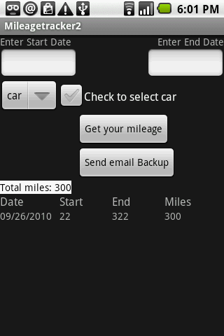 Mileage Tracker 2