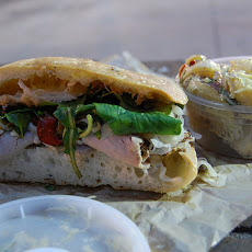 Low-Cal Veggie Focaccia Sandwich