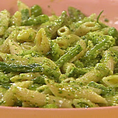 Three Vegetable Penne with Tarragon-Basil Pesto