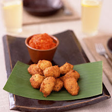 Black-Eyed Pea Fritters with Hot Pepper Relish