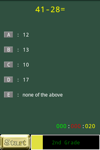 Mental Math Meter