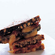 Grilled Cheddar and Bacon with Mango Chutney