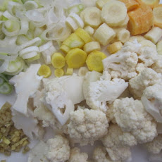 Chilled Cauliflower and Carrot Soup with Ginger