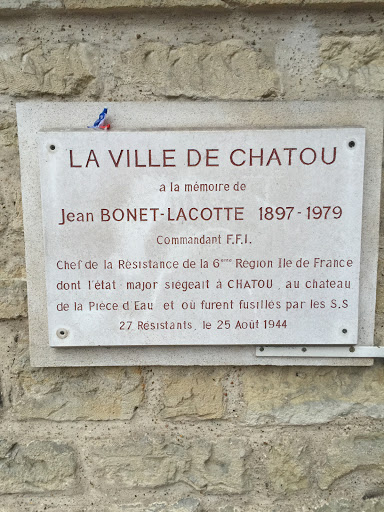 Chatou - In Memory of J. Bonnet-Lacotte